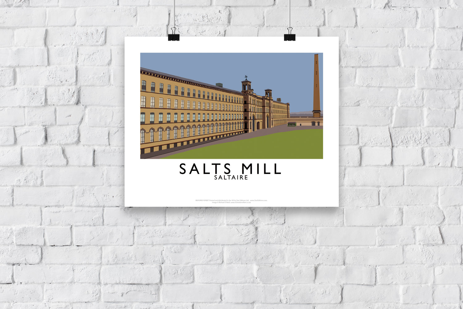 Salts Mill, Saltaire, Yorkshire - Art Print