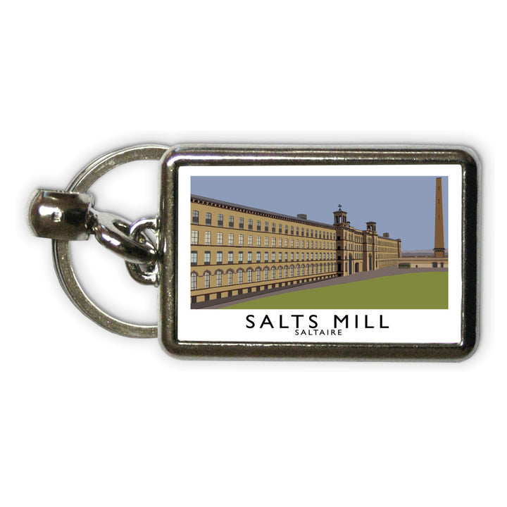 Salts Mill, Saltaire, Yorkshire Metal Keyring