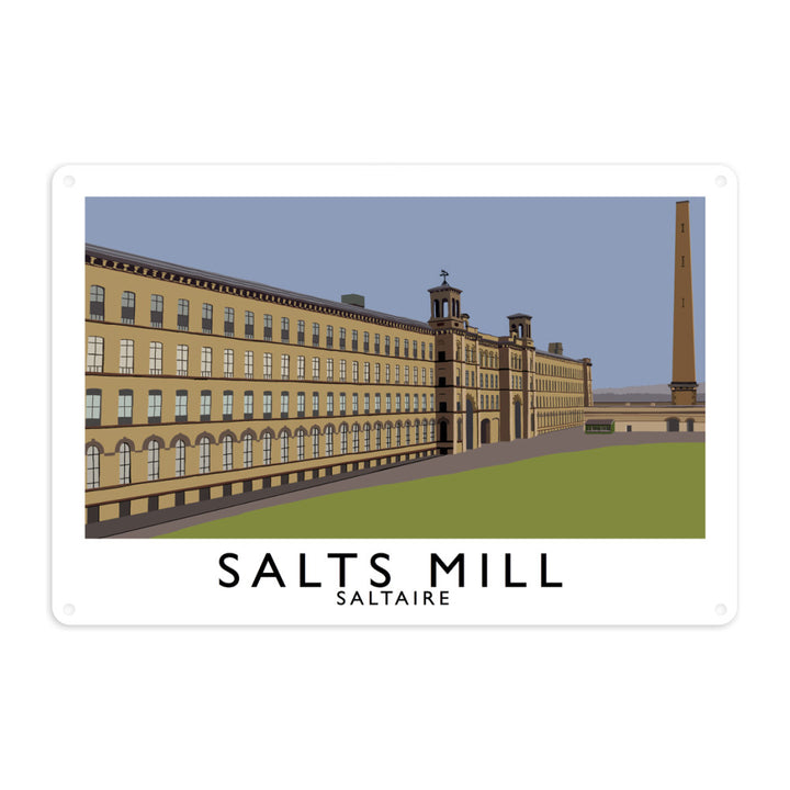 Salts Mill, Saltaire, Yorkshire Metal Sign