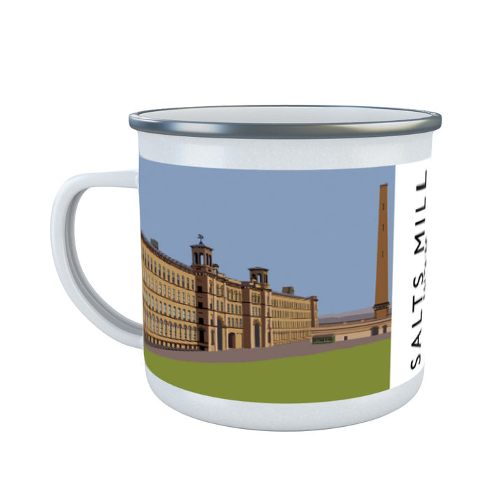 Salts Mill, Saltaire, Yorkshire Enamel Mug