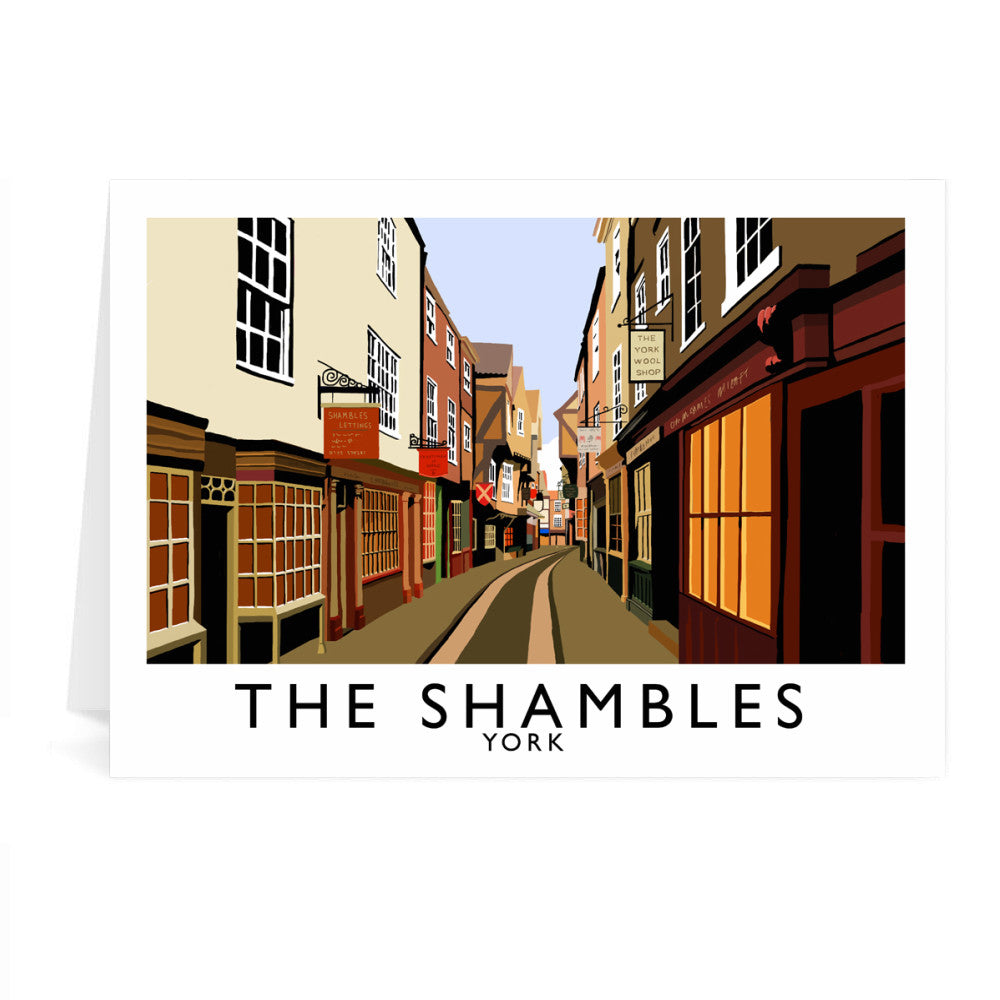 The Shambles, York Greeting Card 7x5