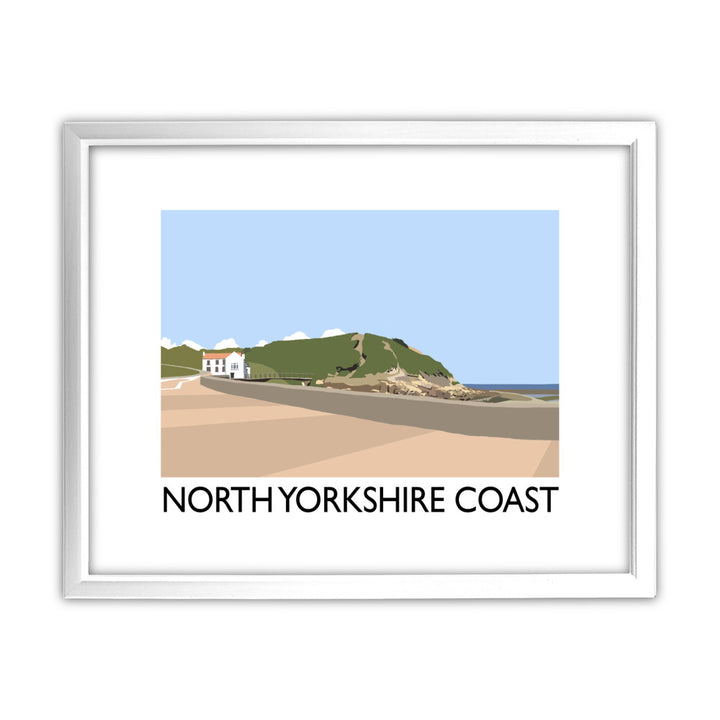 The North Yorkshire Coast 11x14 Framed Print (White)