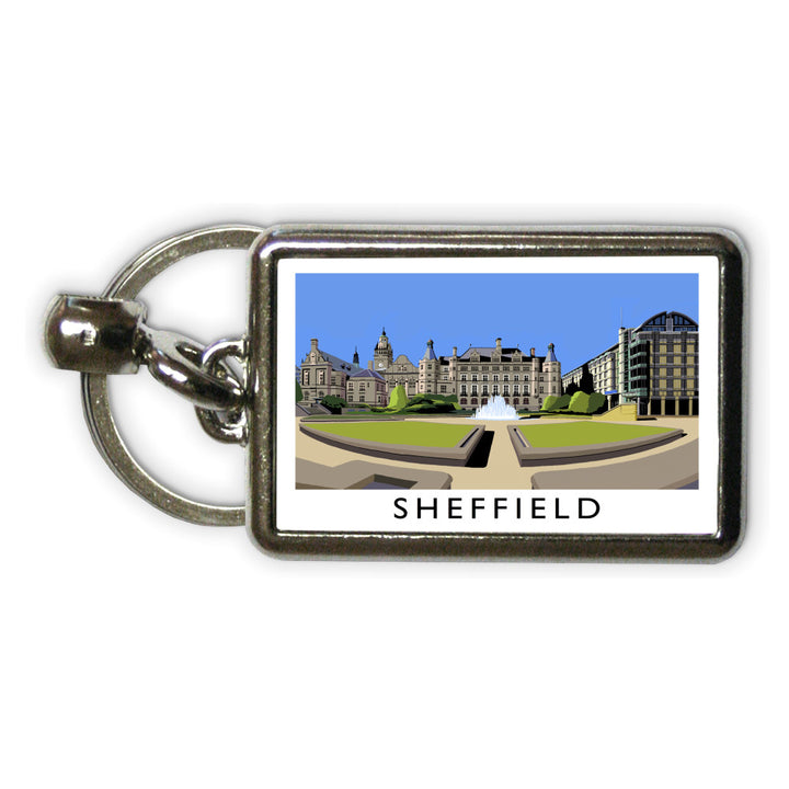 Sheffield, Yorkshire Metal Keyring