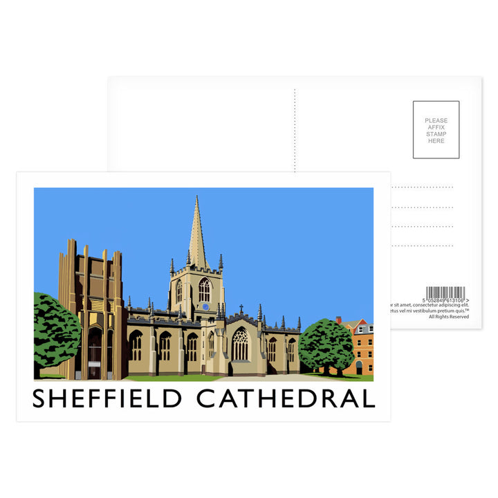 Sheffield Cathedral, Yorkshire Postcard Pack