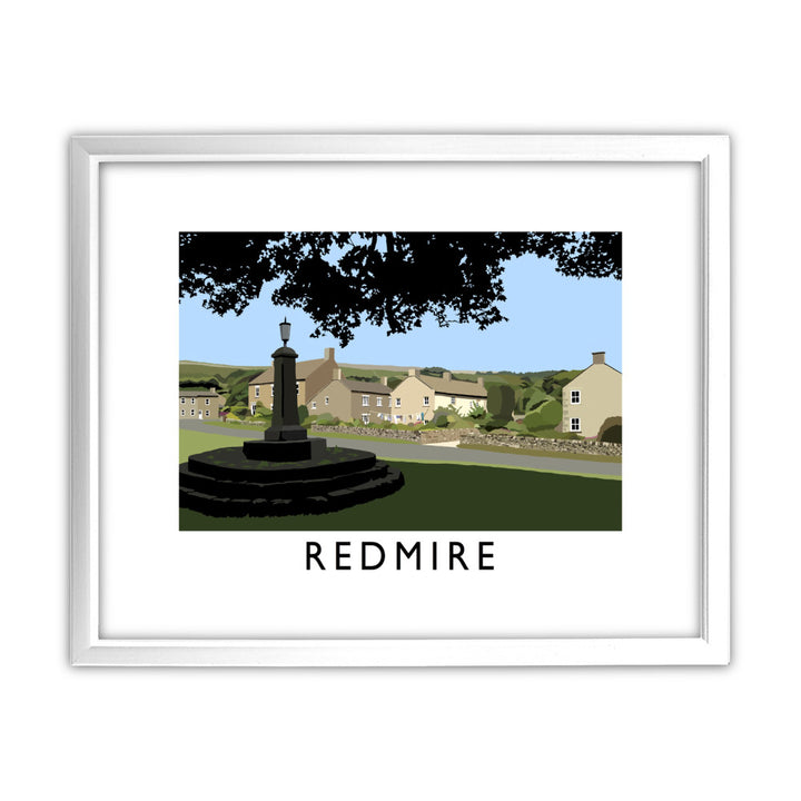 Redmire, Yorkshire 11x14 Framed Print (White)