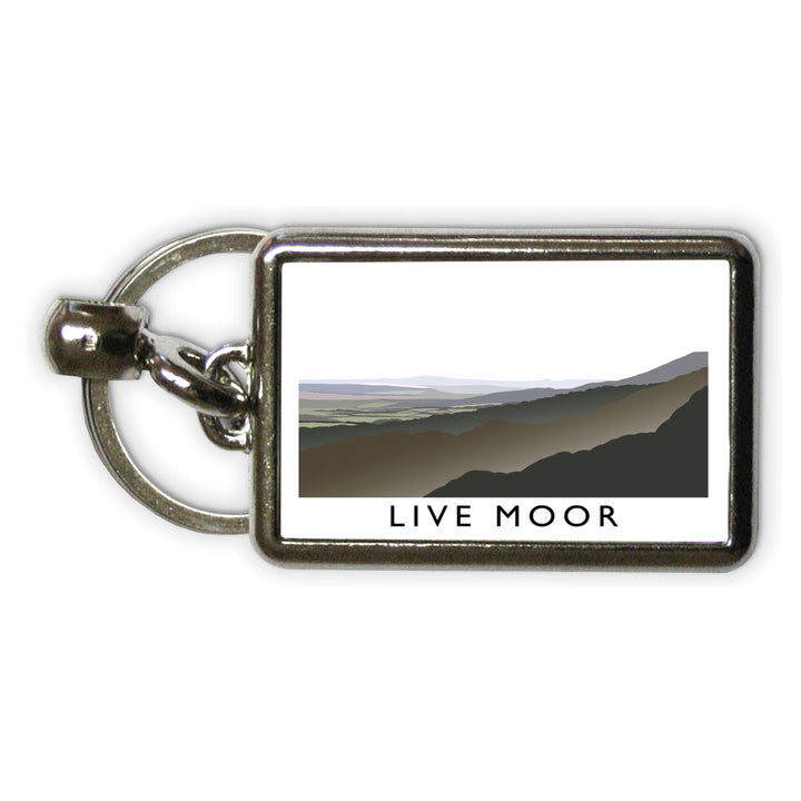 Live Moor, Yorkshire Metal Keyring