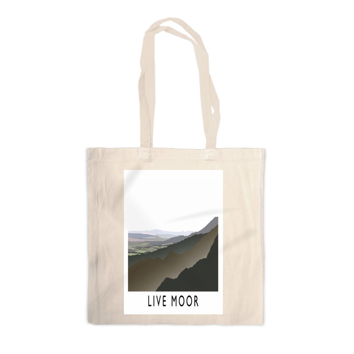 Live Moor, Yorkshire Canvas Tote Bag