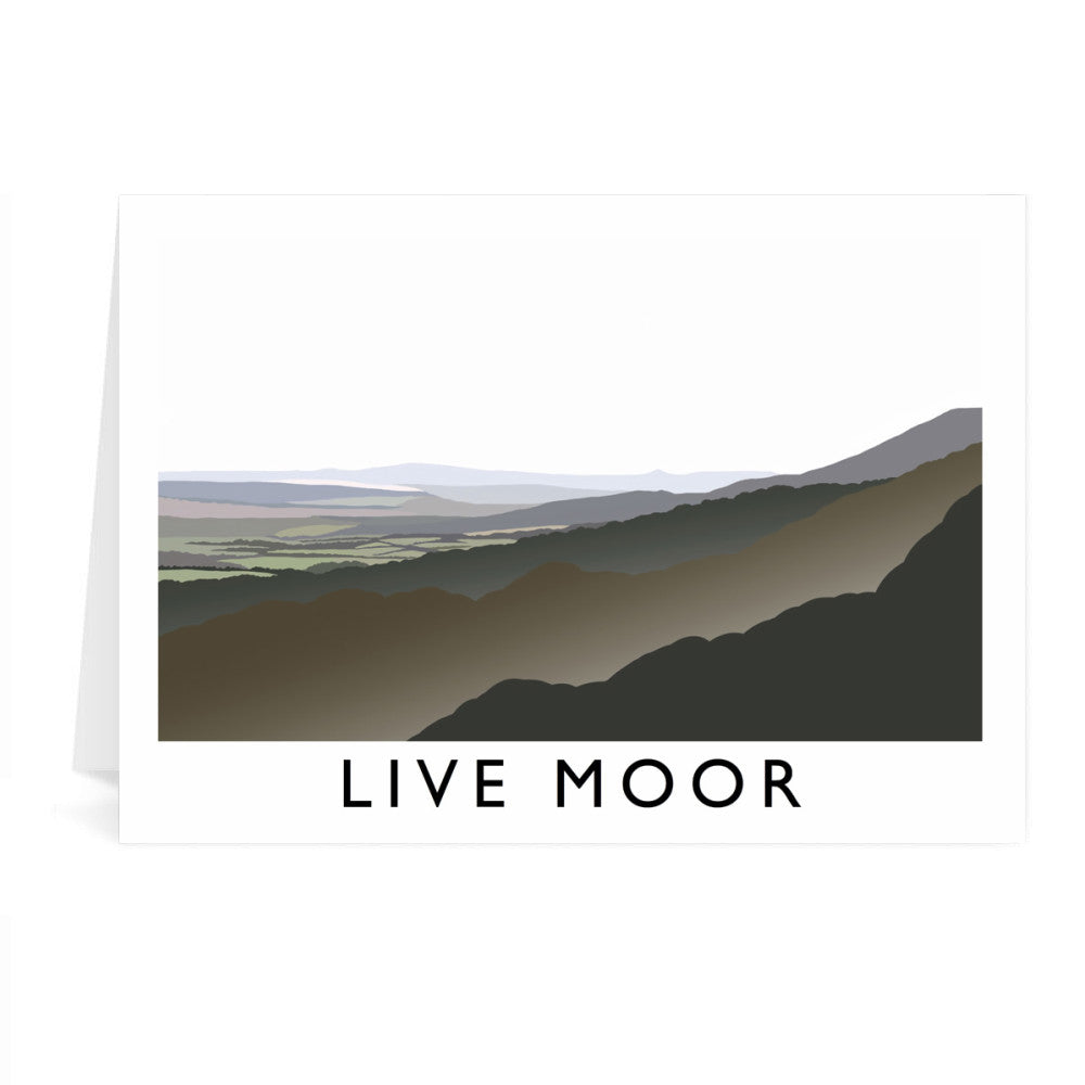 Live Moor, Yorkshire Greeting Card 7x5
