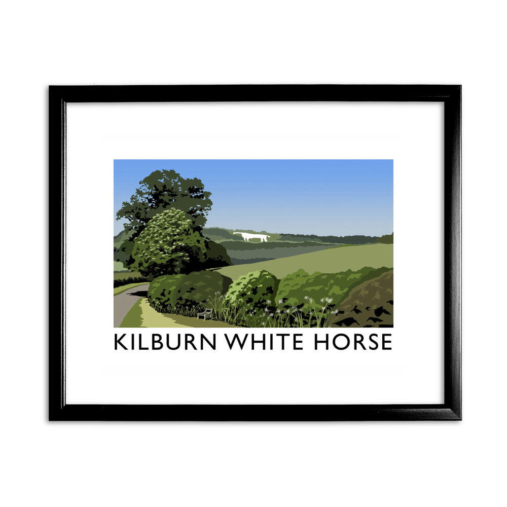 The Kilburn White Horse, Yorkshire - Art Print
