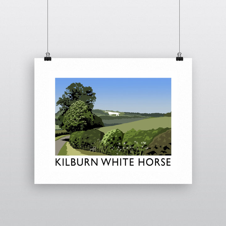 The Kilburn White Horse, Yorkshire Fine Art Print