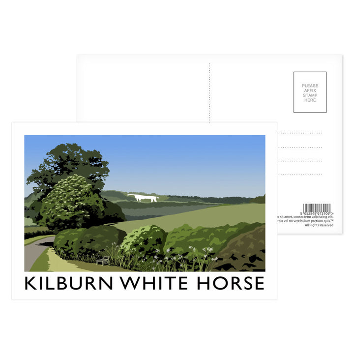 The Kilburn White Horse, Yorkshire Postcard Pack