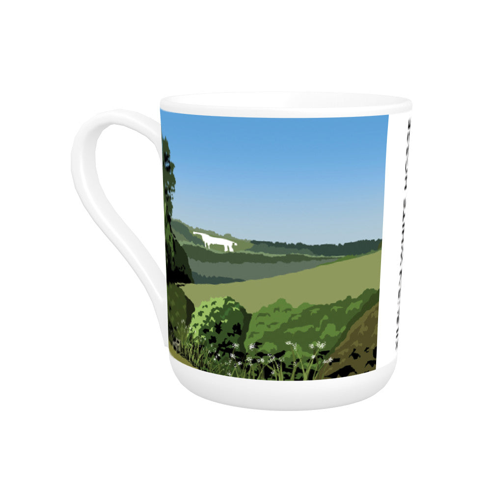 The Kilburn White Horse, Yorkshire Bone China Mug