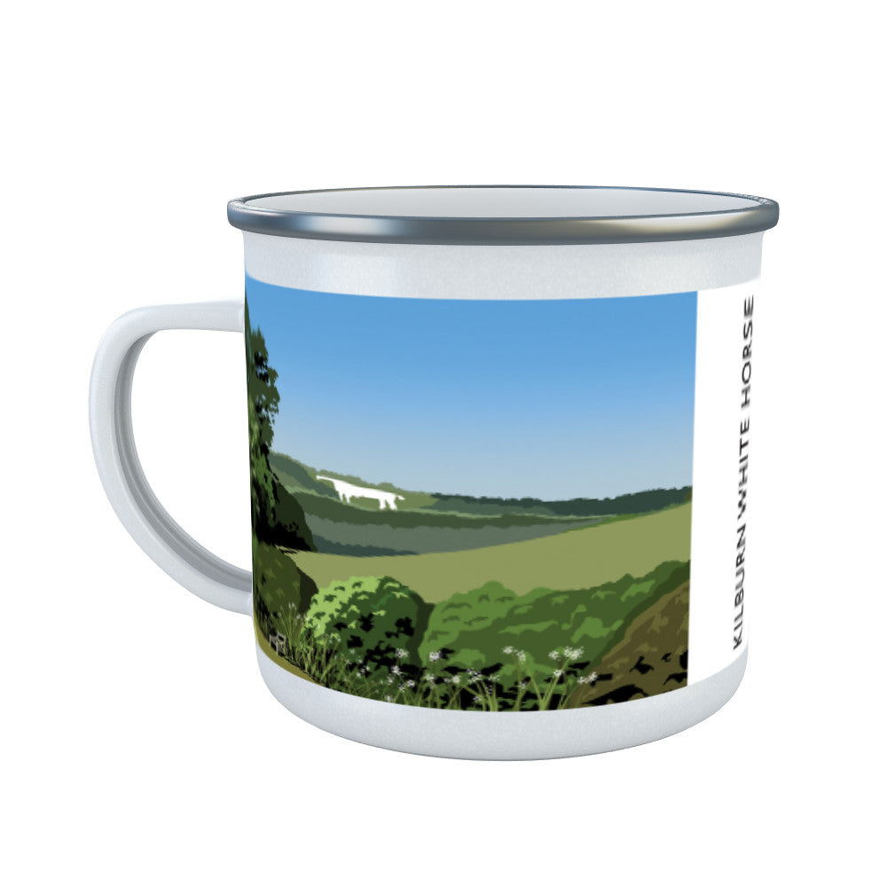 The Kilburn White Horse, Yorkshire Enamel Mug