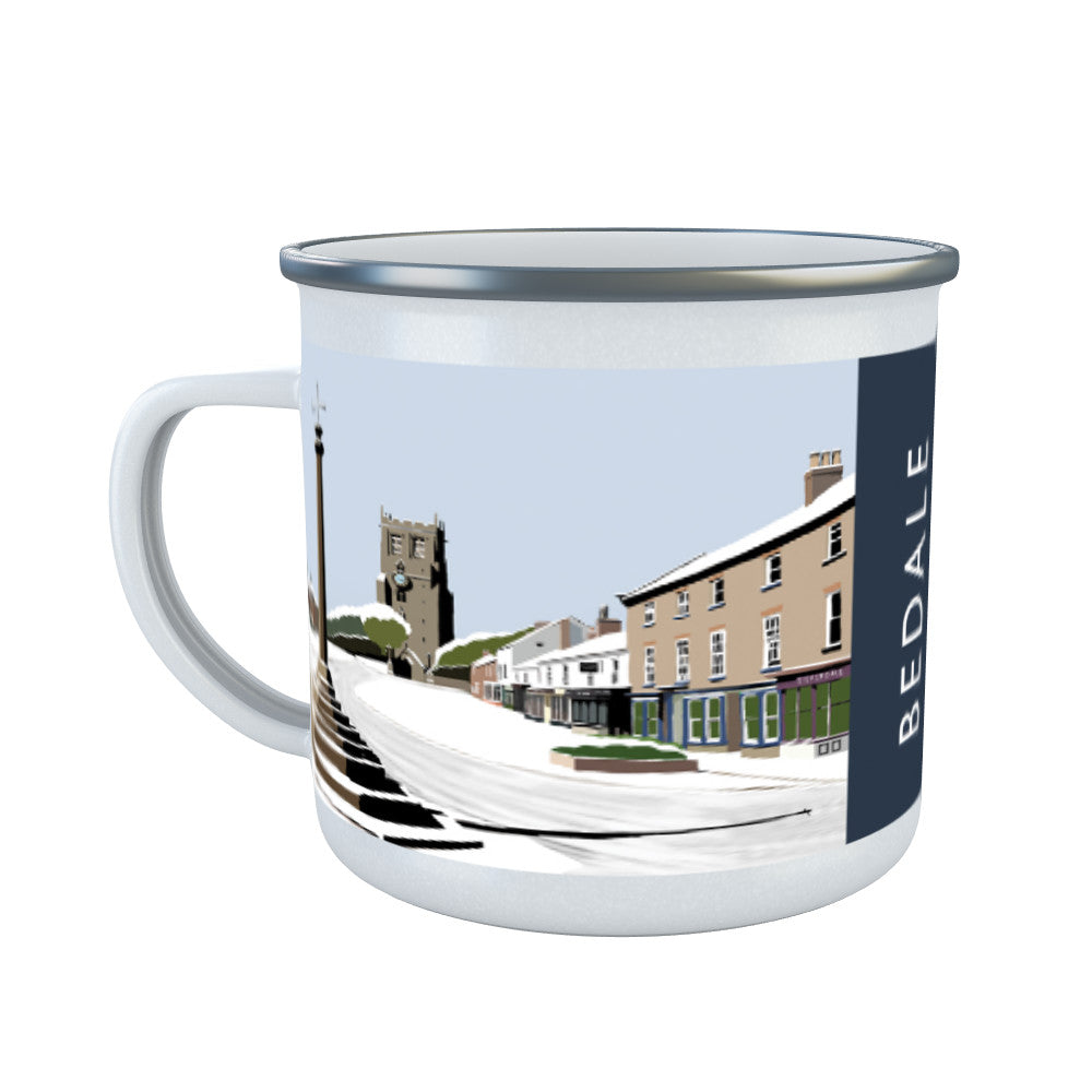 Bedale, Yorkshire Enamel Mug