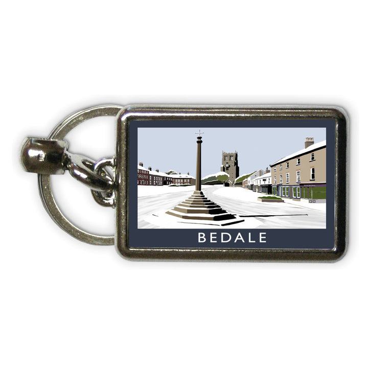Bedale, Yorkshire Metal Keyring