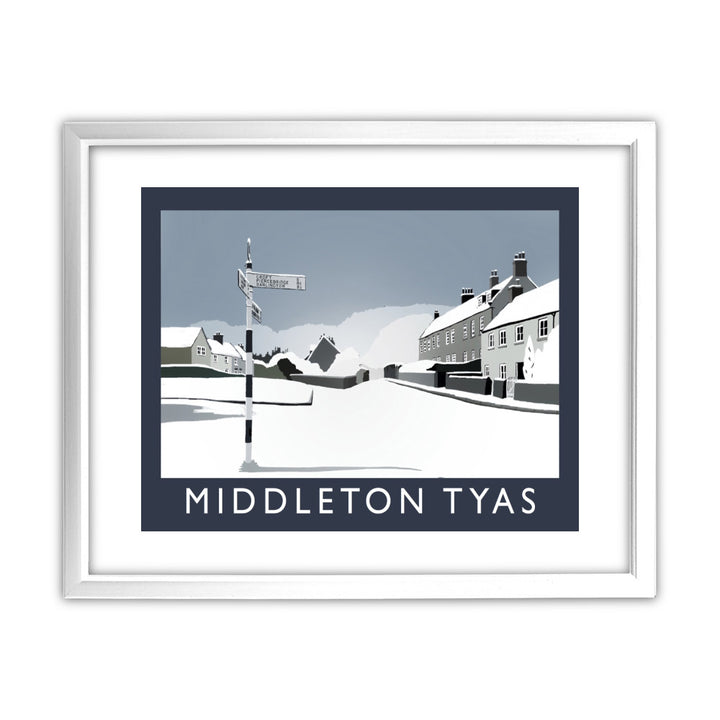 Middleton Tyas, Yorkshire 11x14 Framed Print (White)
