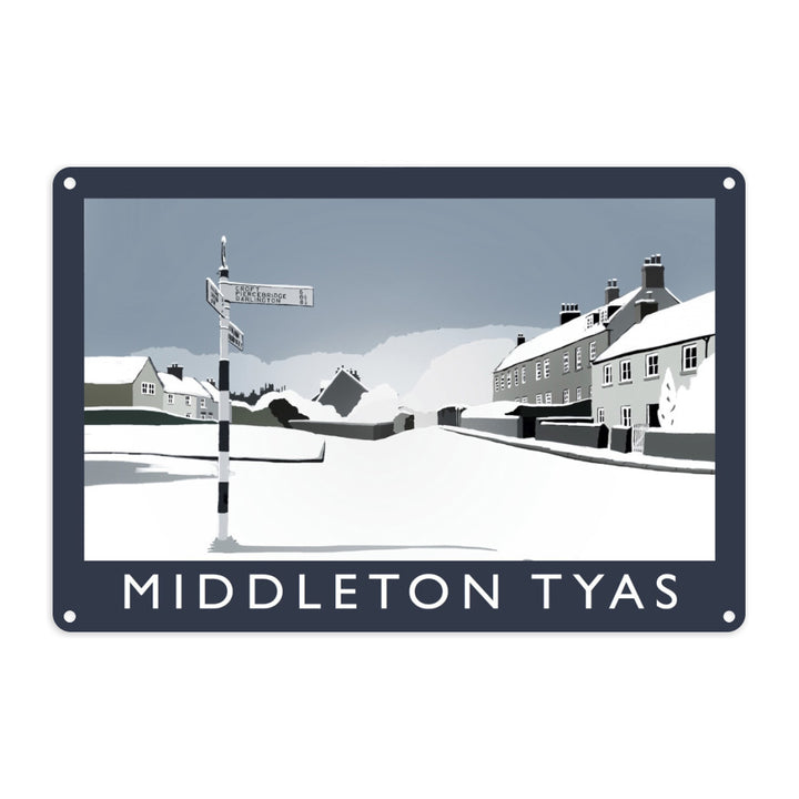 Middleton Tyas, Yorkshire Metal Sign