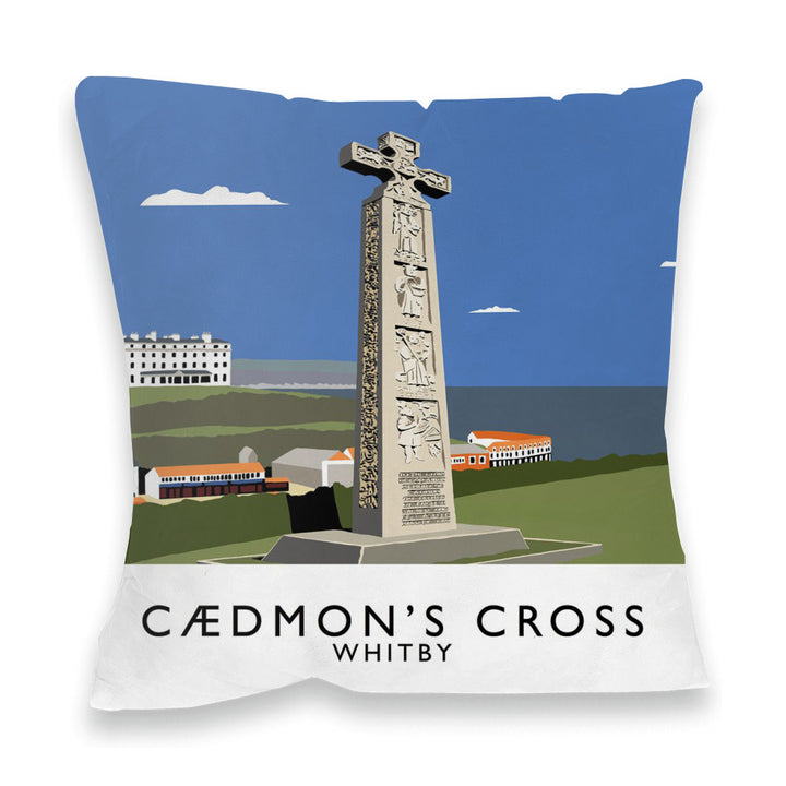 Caedmon's Cross, Whitby, Yorkshire Fibre Filled Cushion