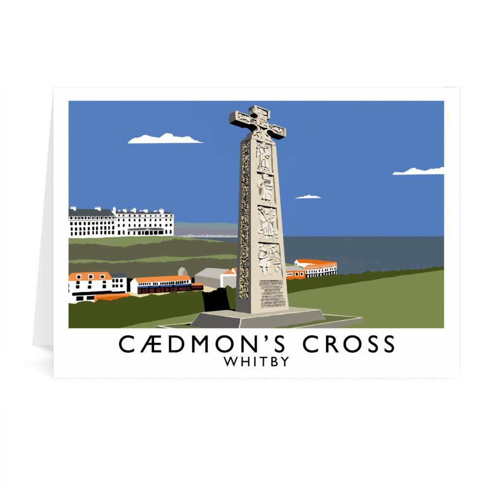 Caedmon's Cross, Whitby, Yorkshire Greeting Card 7x5