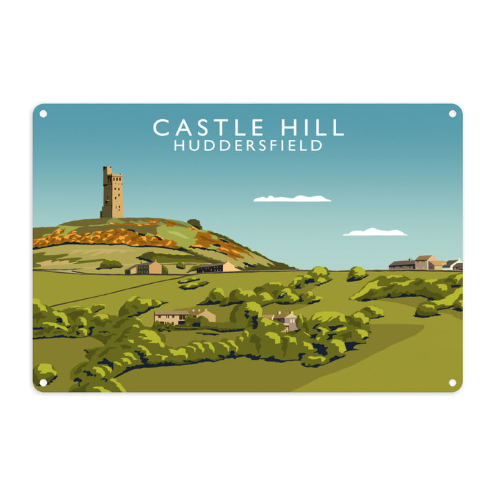 Castle Hill, Huddersfield Metal Sign