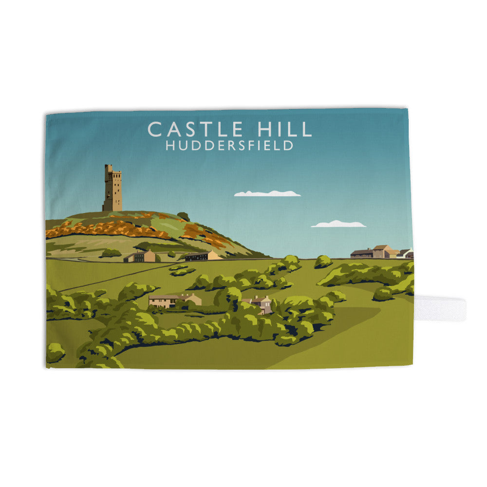 Castle Hill, Huddersfield Tea Towel