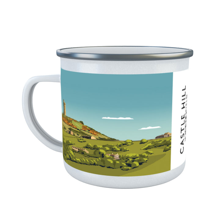 Castle Hill, Huddersfield Enamel Mug