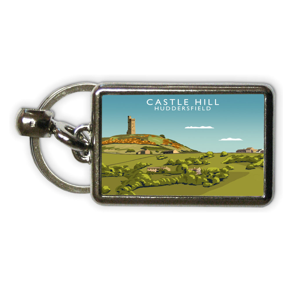 Castle Hill, Huddersfield Metal Keyring