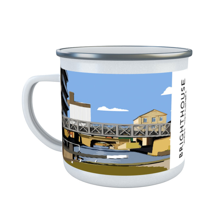 Brighouse, West Yorkshire Enamel Mug