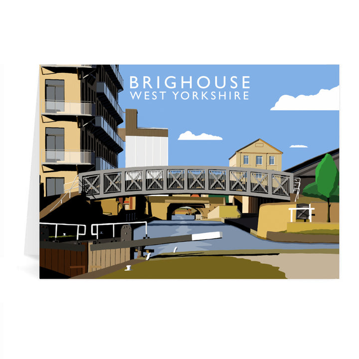 Brighouse, West Yorkshire Greeting Card 7x5