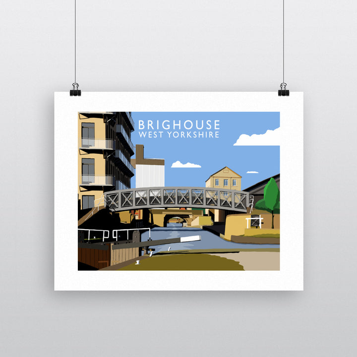 Brighouse, West Yorkshire 90x120cm Fine Art Print