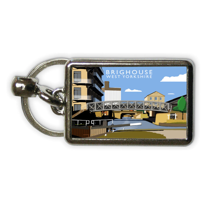 Brighouse, West Yorkshire Metal Keyring