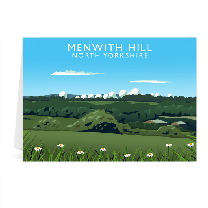 Menwith Hill, North Yorkshire Greeting Card 7x5