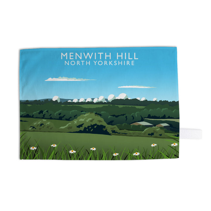 Menwith Hill, North Yorkshire Tea Towel