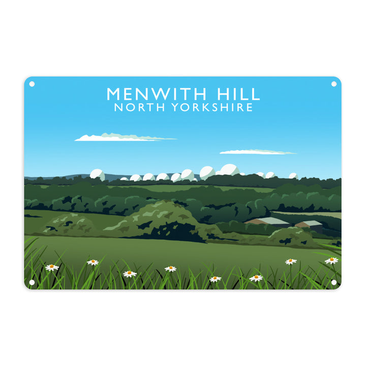 Menwith Hill, North Yorkshire Metal Sign