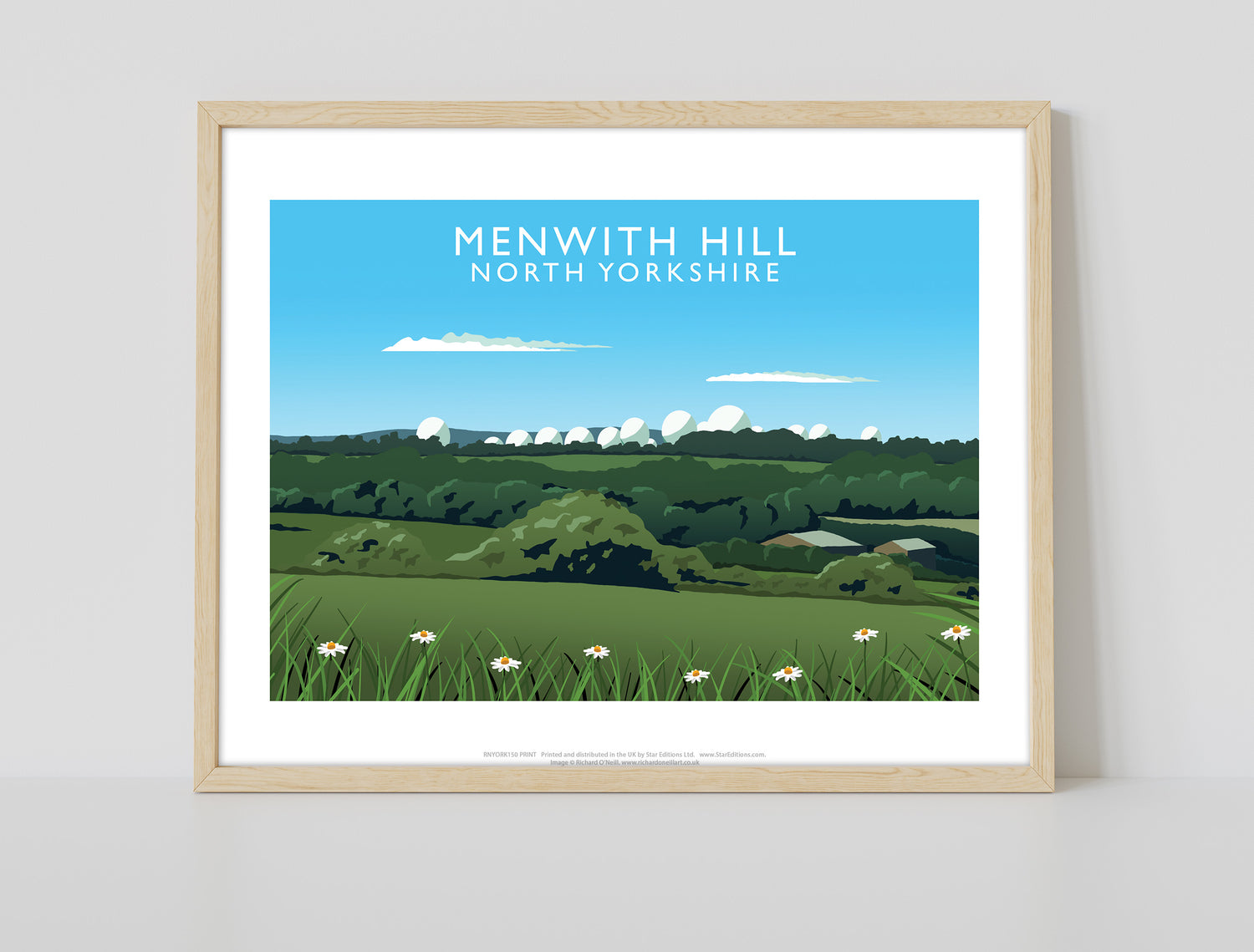 Menwith Hill, North Yorkshire - Art Print