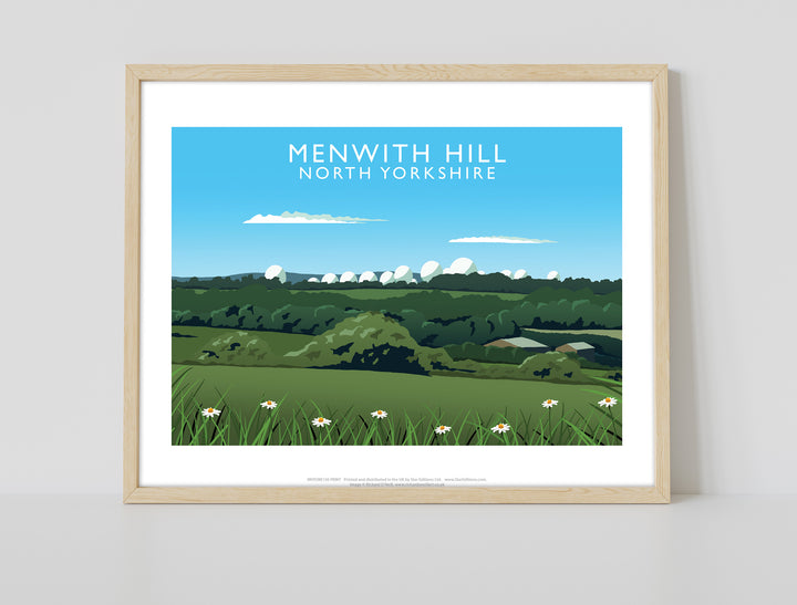 Menwith Hill, North Yorkshire - Art Print