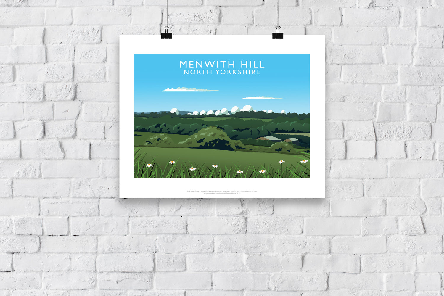 Menwith Hill, North Yorkshire - Art Print