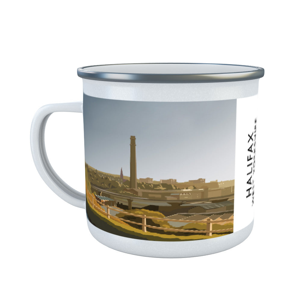 Halifax, West Yorkshire Enamel Mug