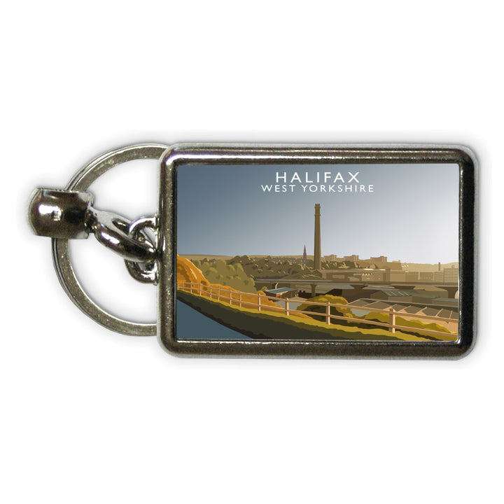 Halifax, West Yorkshire Metal Keyring