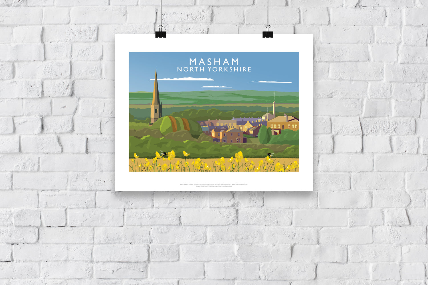 Masham, North Yorkshire - Art Print