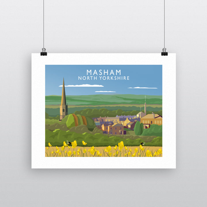 Masham, North Yorkshire 90x120cm Fine Art Print