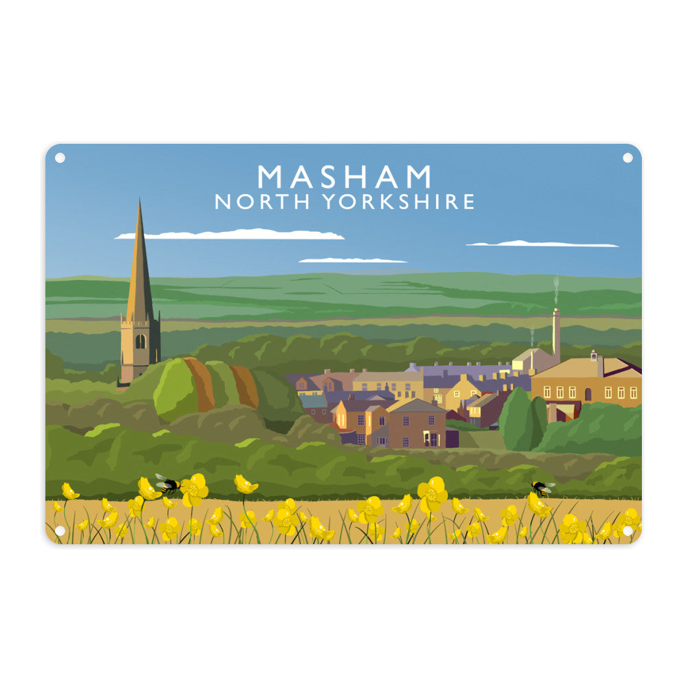 Masham, North Yorkshire Metal Sign