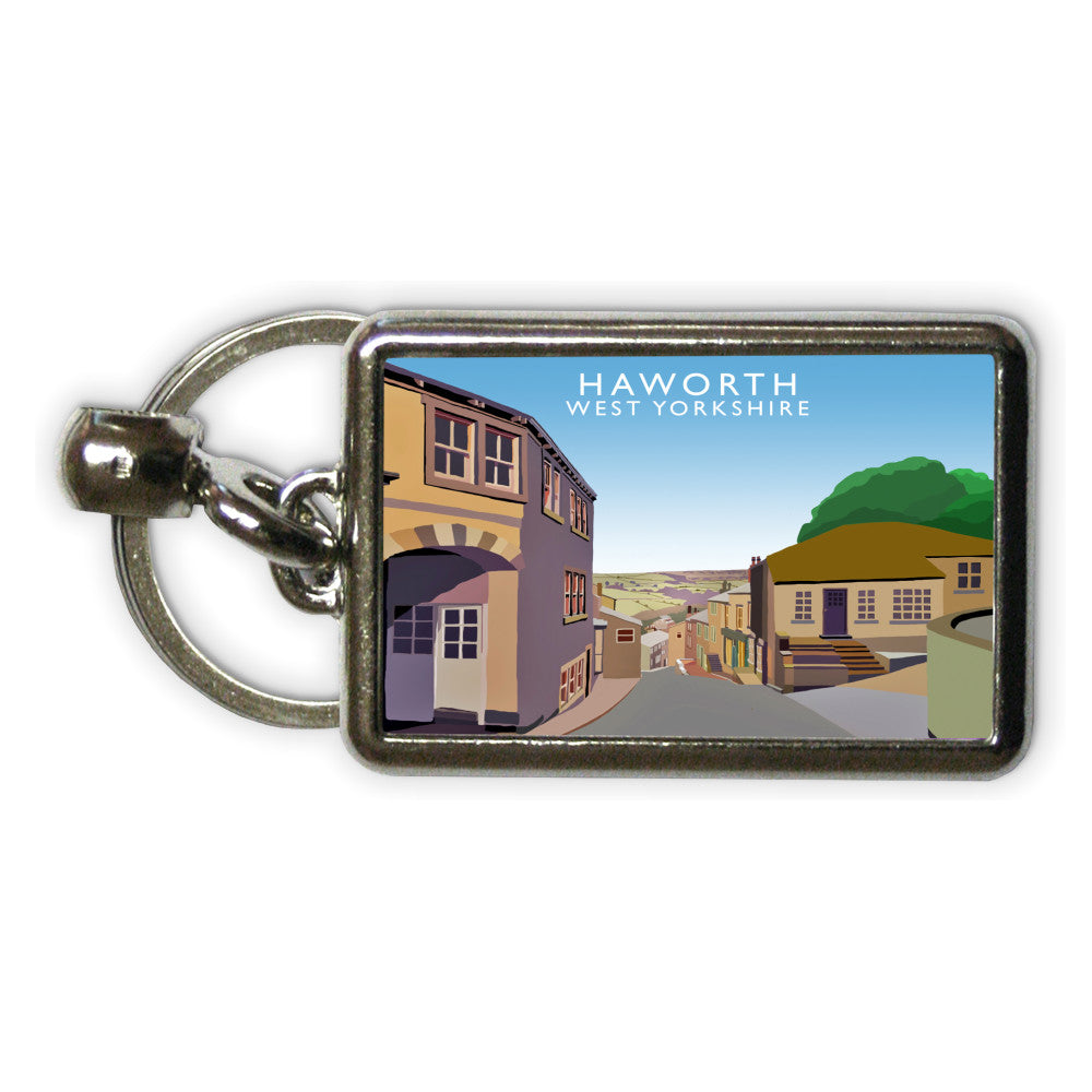 Haworth, West Yorkshire Metal Keyring