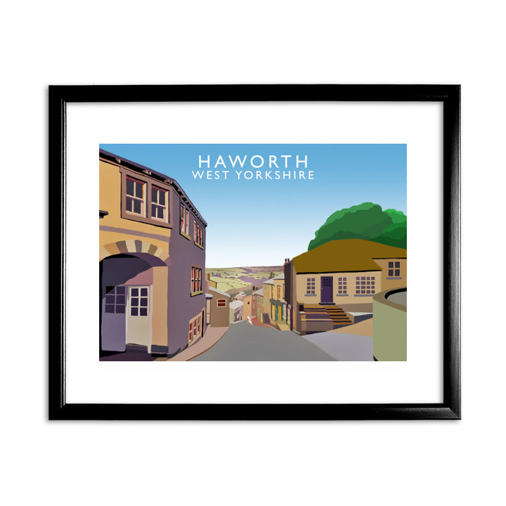 Haworth, West Yorkshire 11x14 Framed Print (Black)