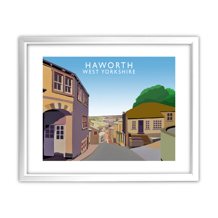 Haworth, West Yorkshire 11x14 Framed Print (White)