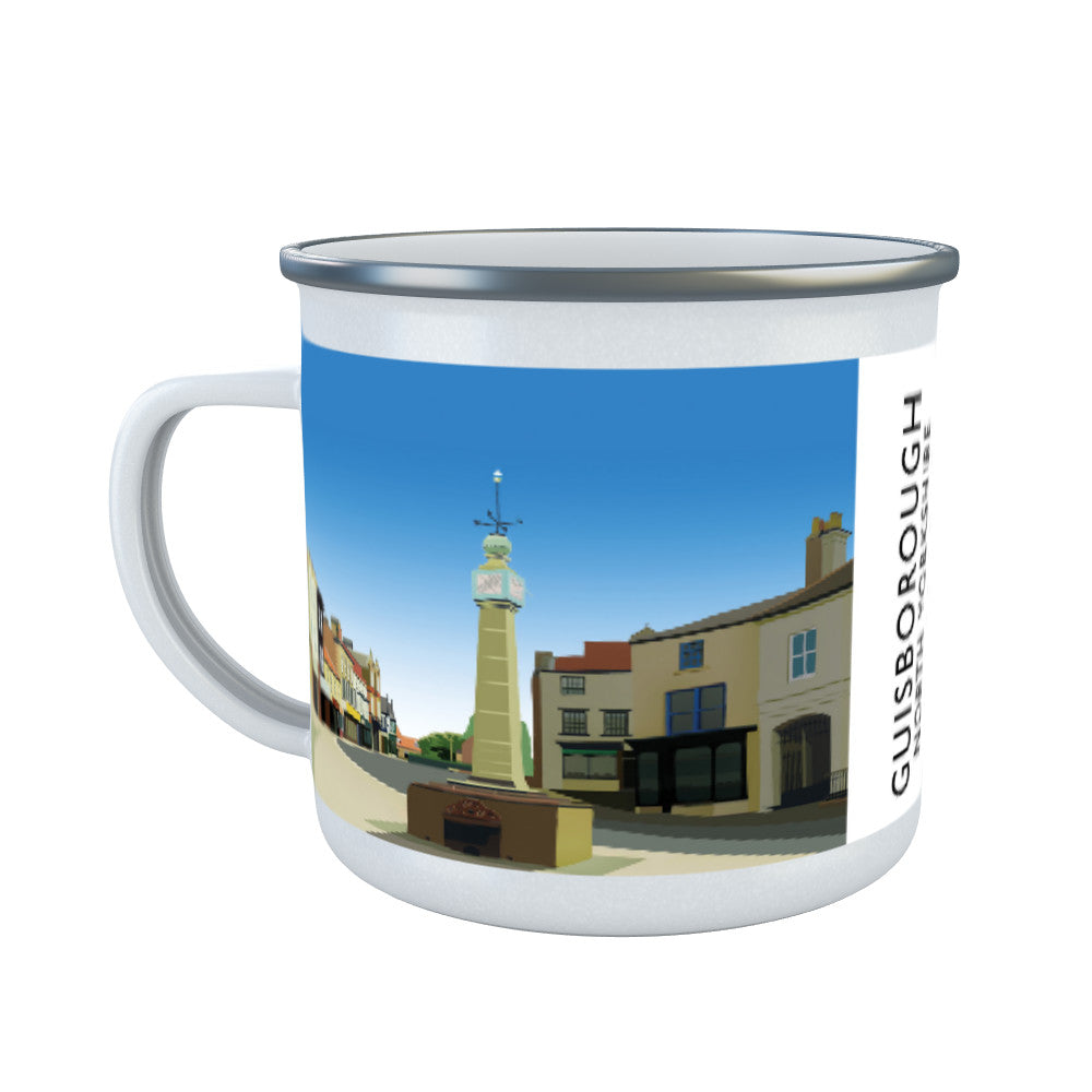 Guisborough, North Yorkshire Enamel Mug