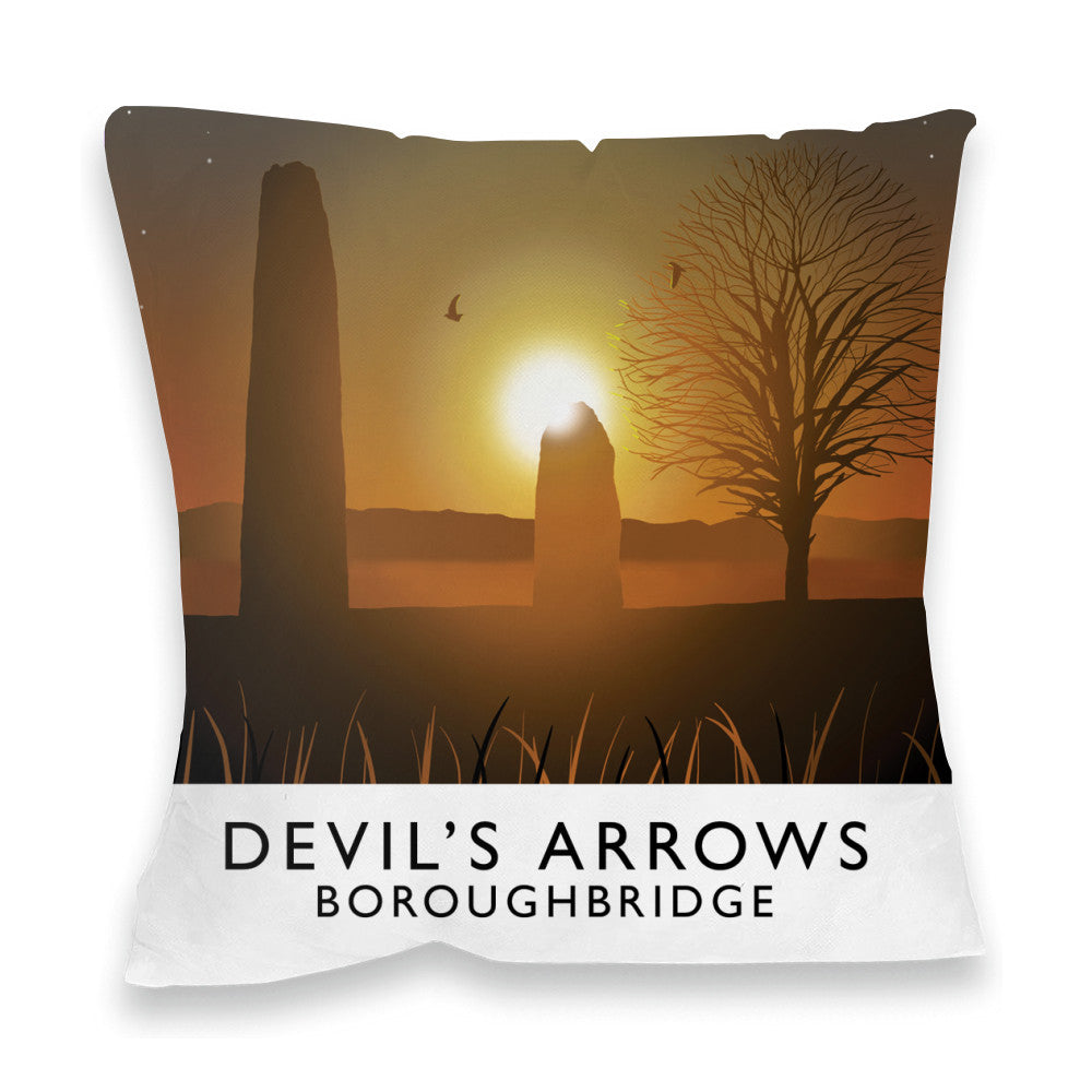 Devil's Arrows, Boroughbridge Fibre Filled Cushion