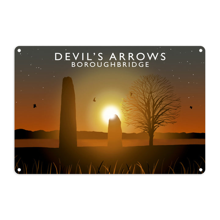 Devil's Arrows, Boroughbridge Metal Sign