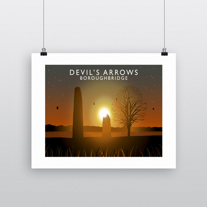 Devil's Arrows, Boroughbridge 90x120cm Fine Art Print