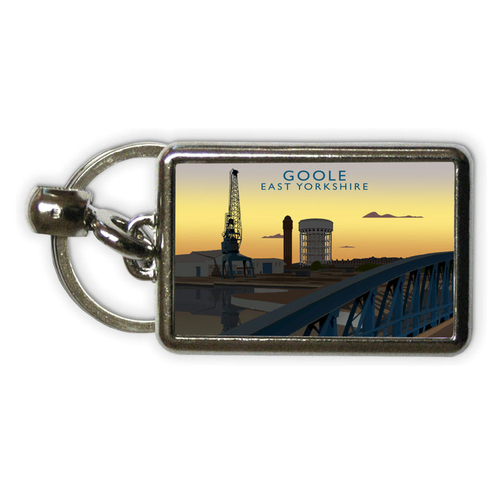 Goole, East Yorkshire Metal Keyring